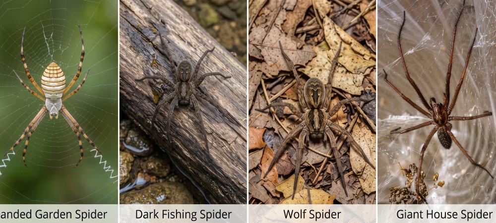 Giant Spiders Side by Side